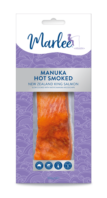 Manuka Hot Smoked King Salmon 100g