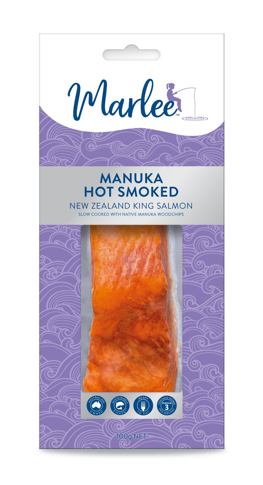 Manuka Hot Smoked King Salmon 100g